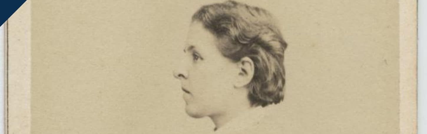Marchesa Marianna Panciatichi di profilo in una cartolina dell'epoca